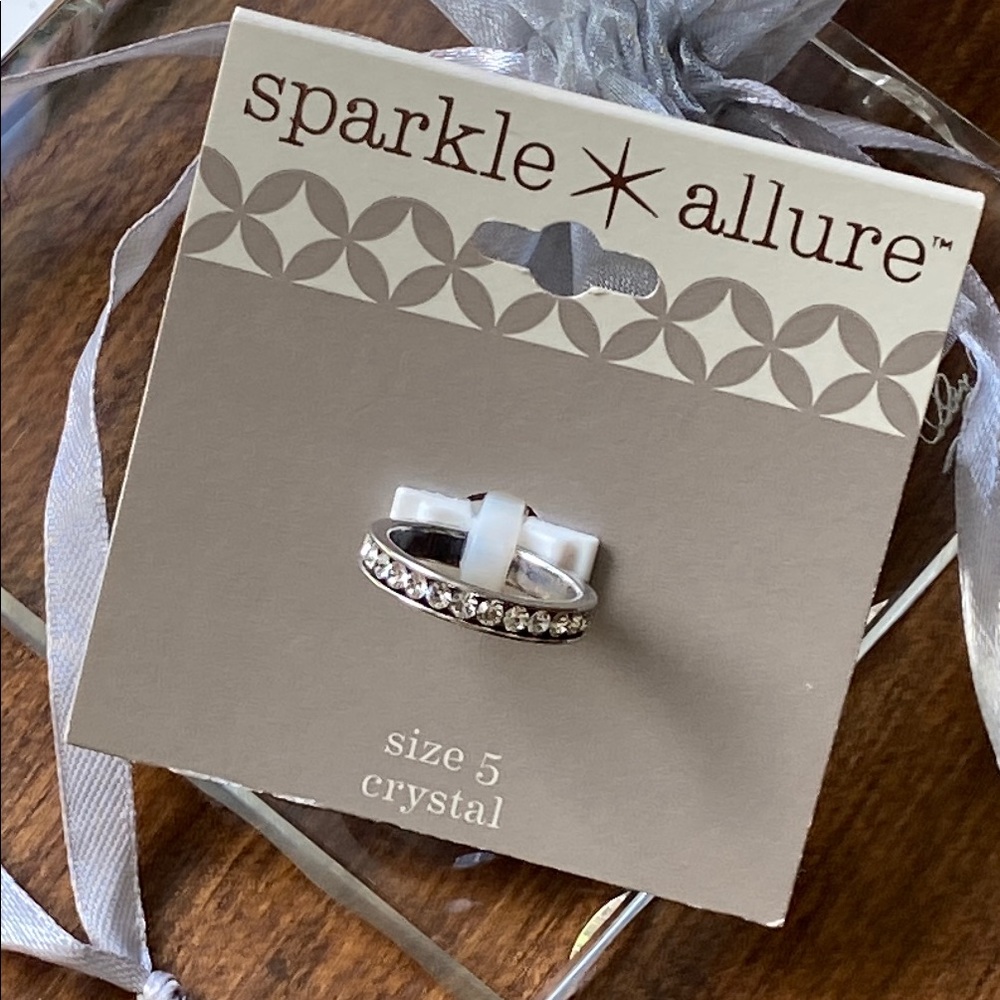 JCP Sparkle Allure Crystal Band Ring - Picture 2 of 4